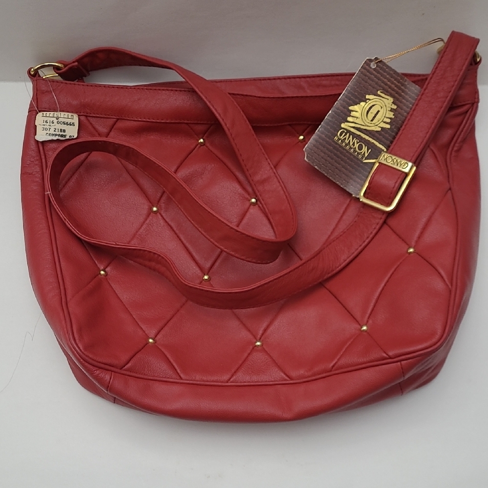 Red Vintage Ganson Handbag